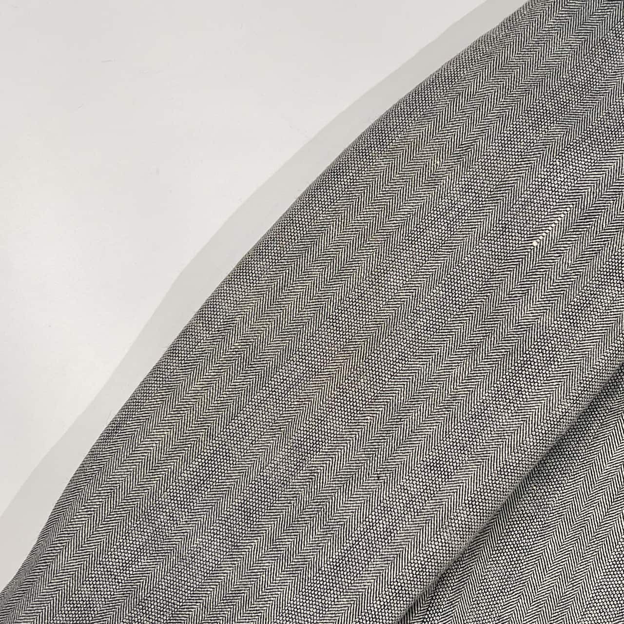 リネン混 J.PRESS ジェイプレス ヘリンボーン風 デザイン 段返3B 背抜き テーラードジャケット 94-80-175/グレー系 メンズ