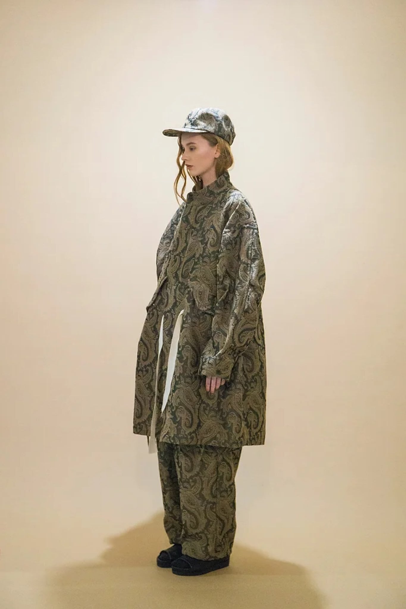 my beautiful land let PAISLEY PATTERN JACQUARD Mods coat