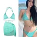 セクシー ビキニ 三点セット セパレート水着 ビーチ 着痩せ 美脚 水着 レディース シンプル 流行り