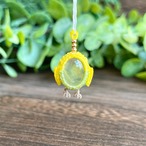 高品質プレナイト［インコ］マクラメアクセサリー〈チャーム､ネックレス､ピアス､イヤリング〉