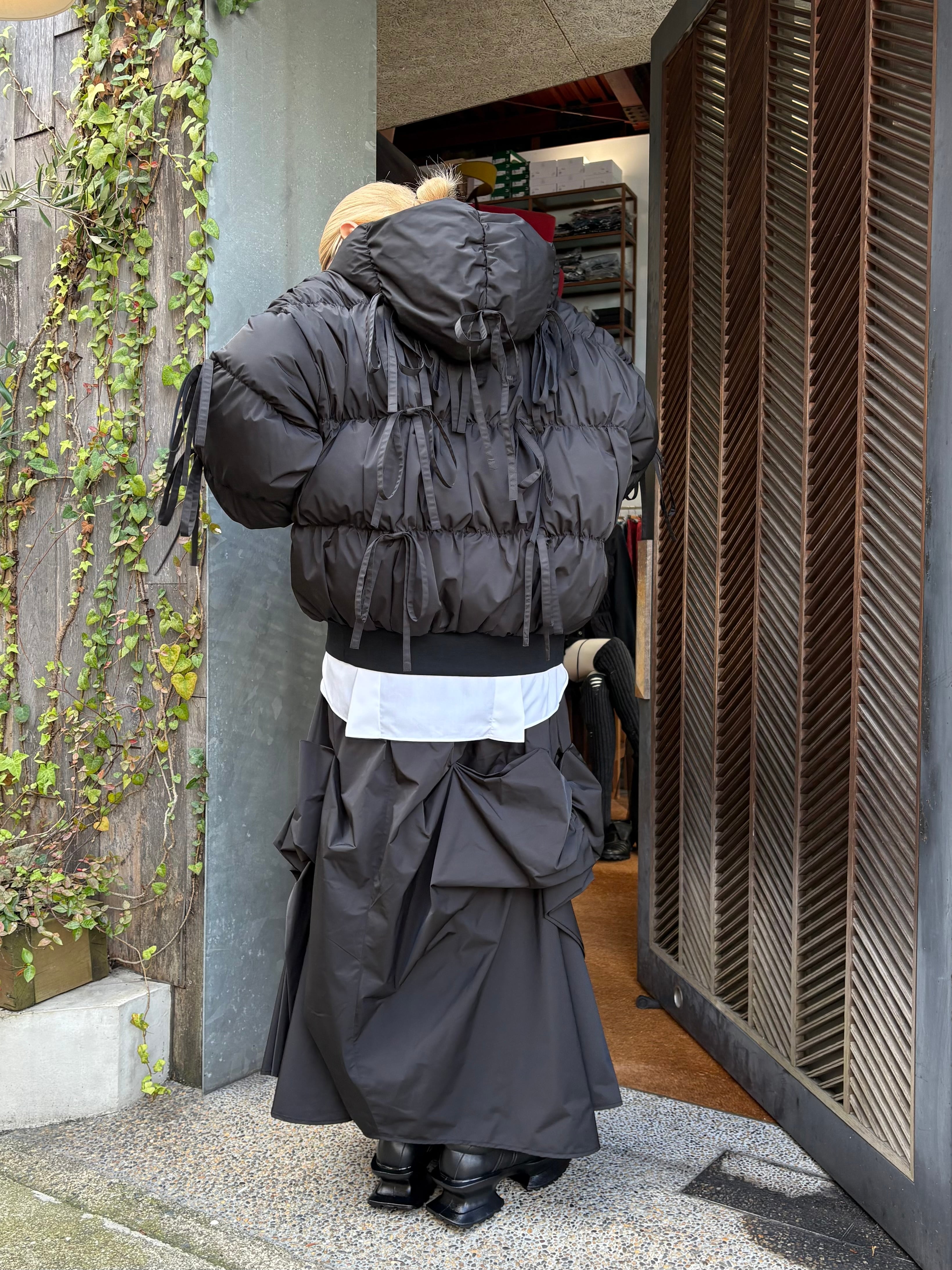 25AW】ENFOLD エンフォルド / RIBBON DOWN-JAKET / ダウンジャケット