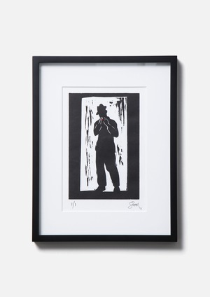 PAUL SIMONON WOODCUT PRINT-2