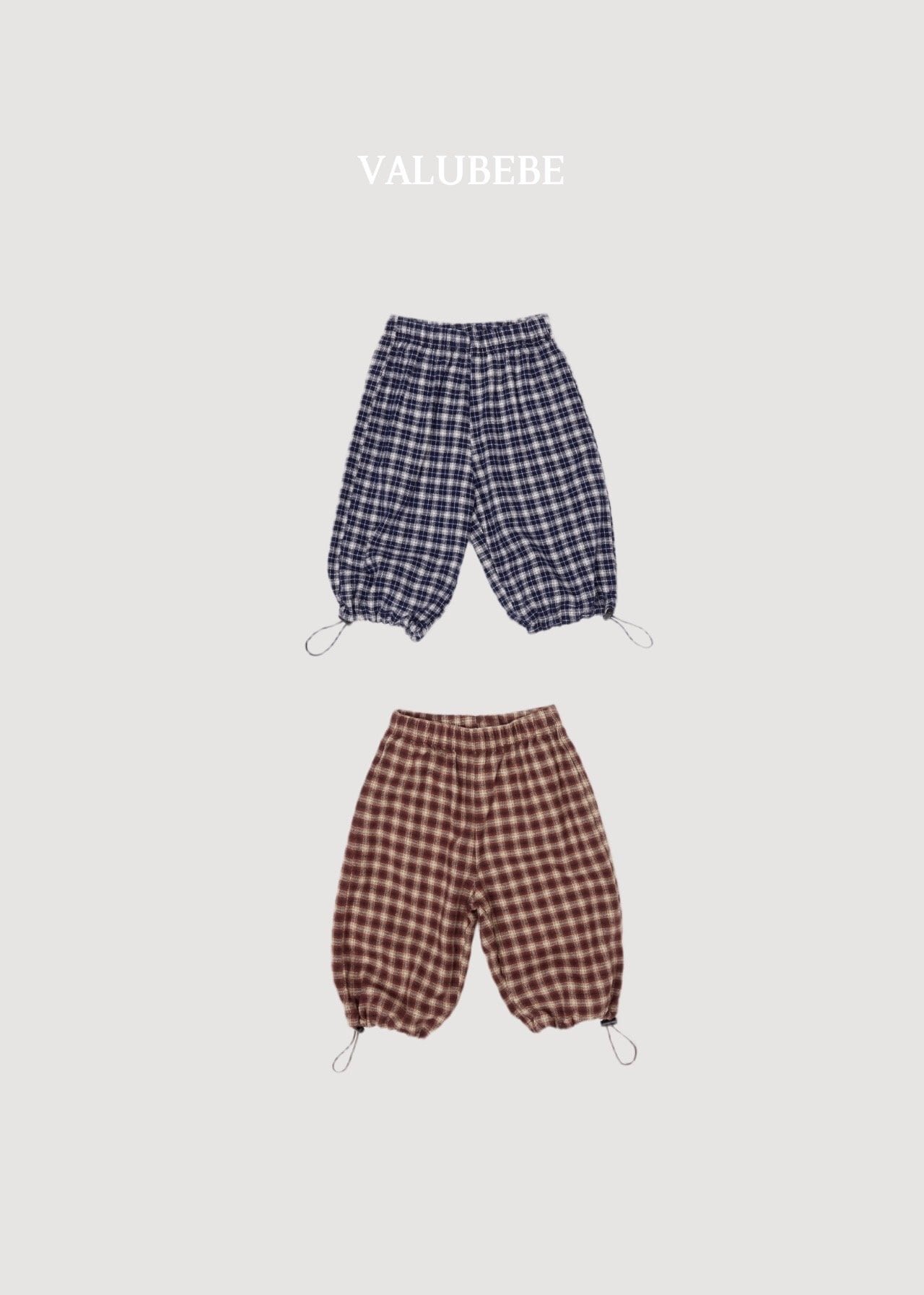 送料無料【予約】/ チェックチェックパンツ /valubebe