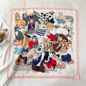 “予約商品” 【kid’s 】Insulin cover scarf (pretty cat）