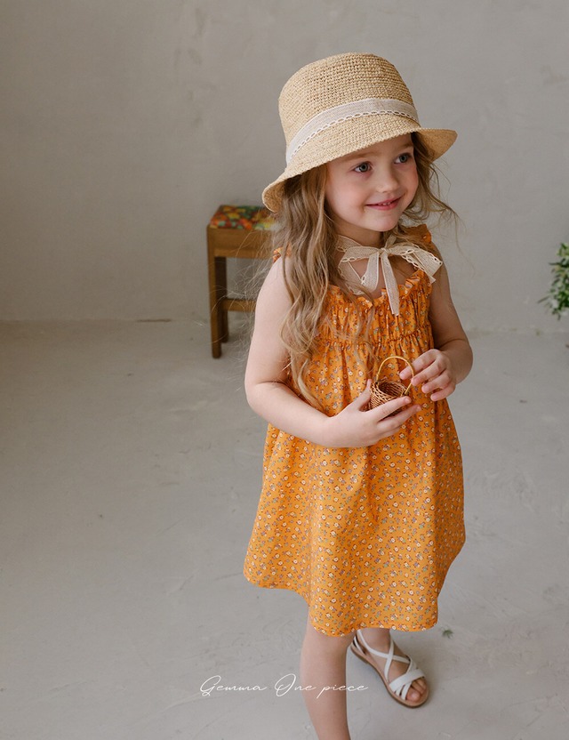 【取寄】flo｜Gemma One-piece｜ジェマワンピース｜90-140｜kids&jr｜26 summer