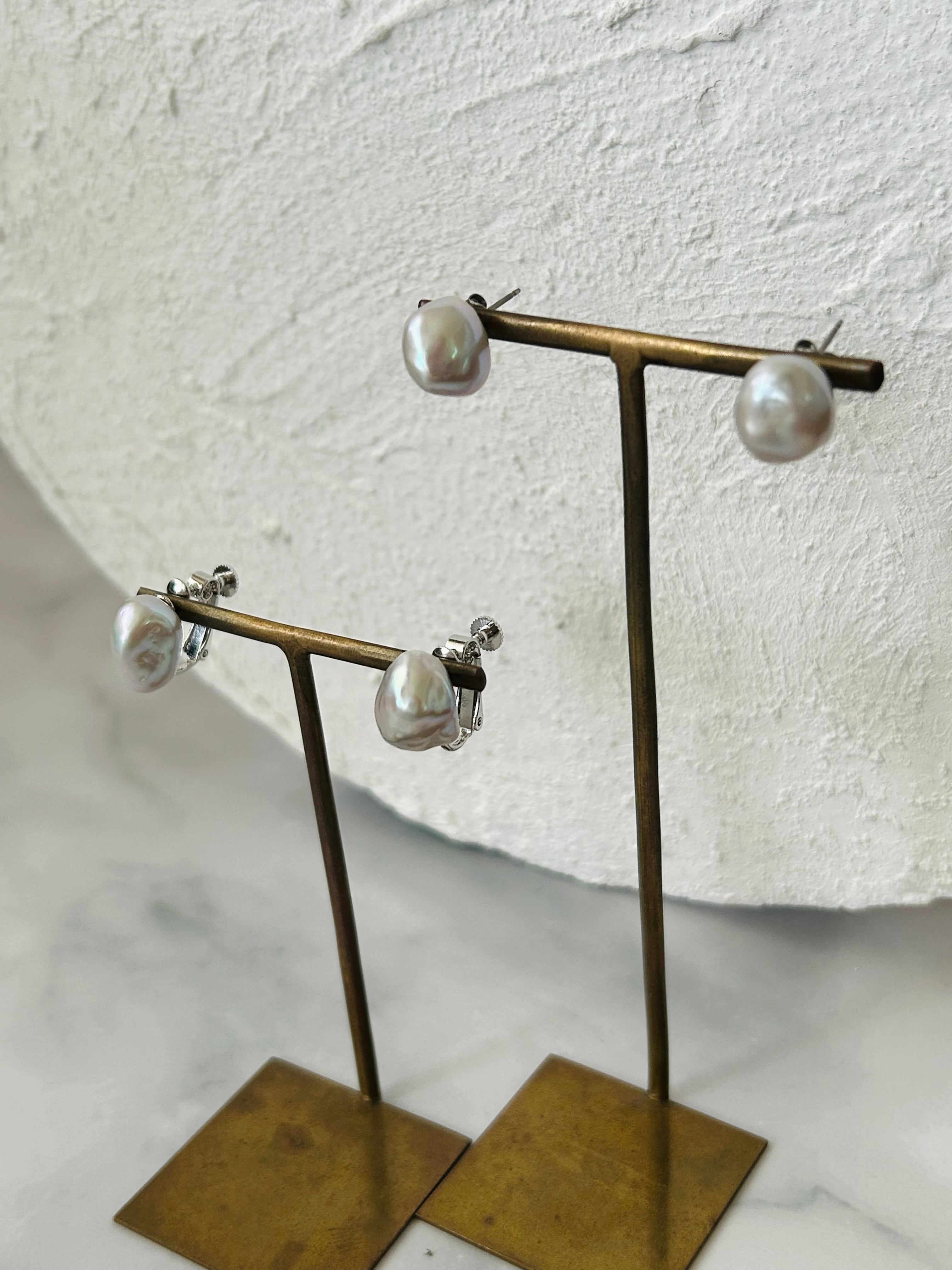 シルバーケシパールピアス・イヤリング | 上品なアクセサリー