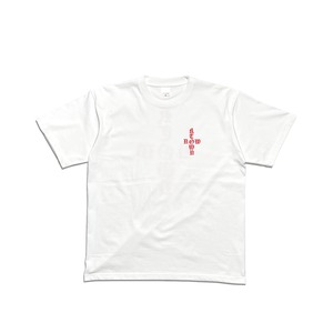 NOW  Tシャツ （WHITE×RED)