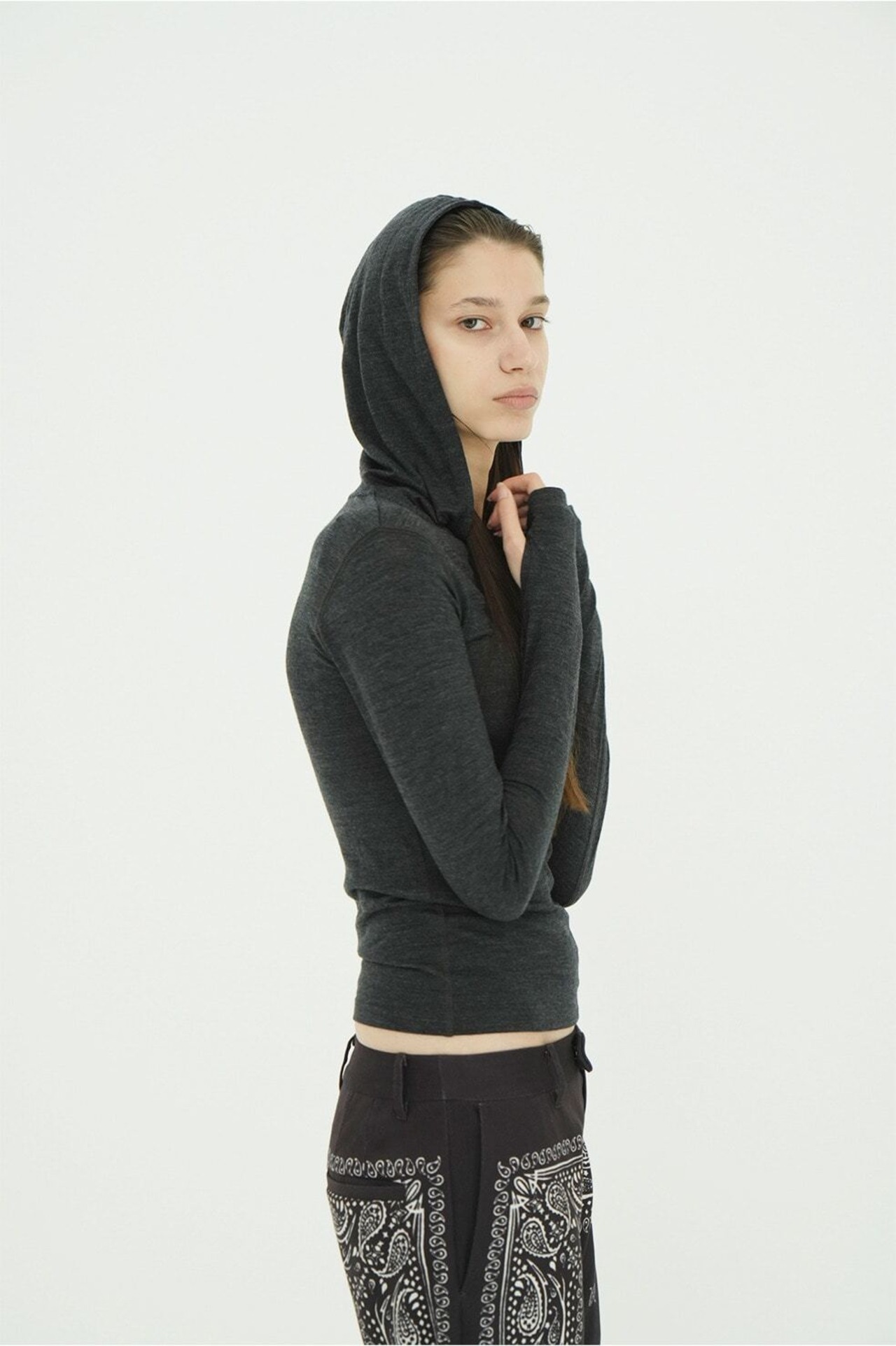 CLANE HALF ZIP WOOL HOODED TOPS 3色展開