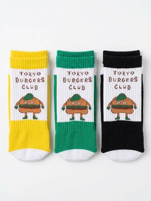 tempra　TBC トーキョーバーガーズクラブ ソックス　イエロー / グリーン / ブラック