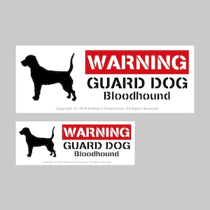 GUARD DOG Sticker [Bloodhound]番犬ステッカー/ブロッドハウンド