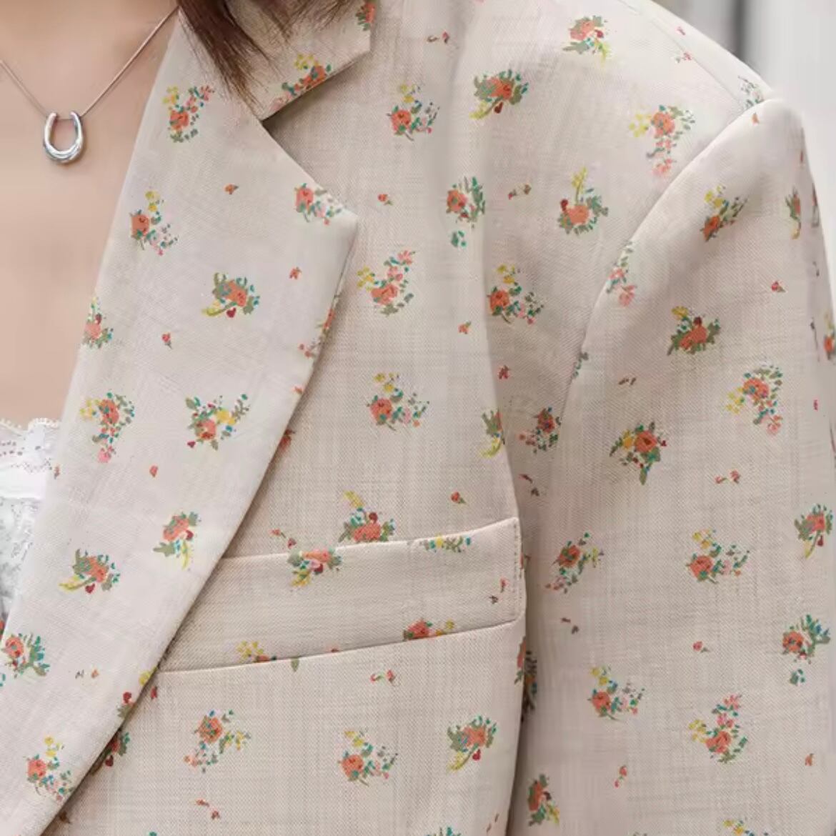 flower tailored jacket