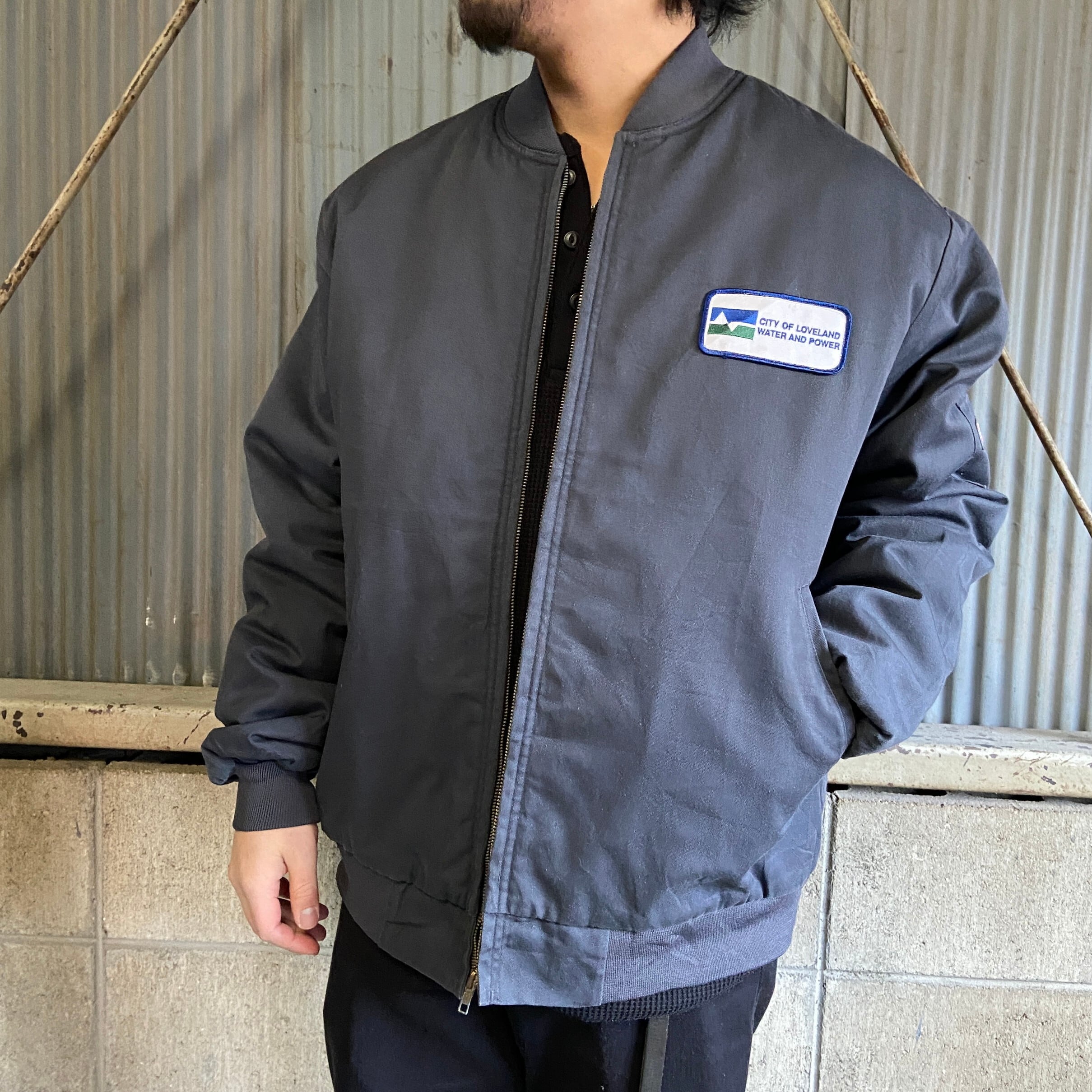 Dickies ディッキーズ 企業 ワッペン ワークジャケット メンズXL 古着 