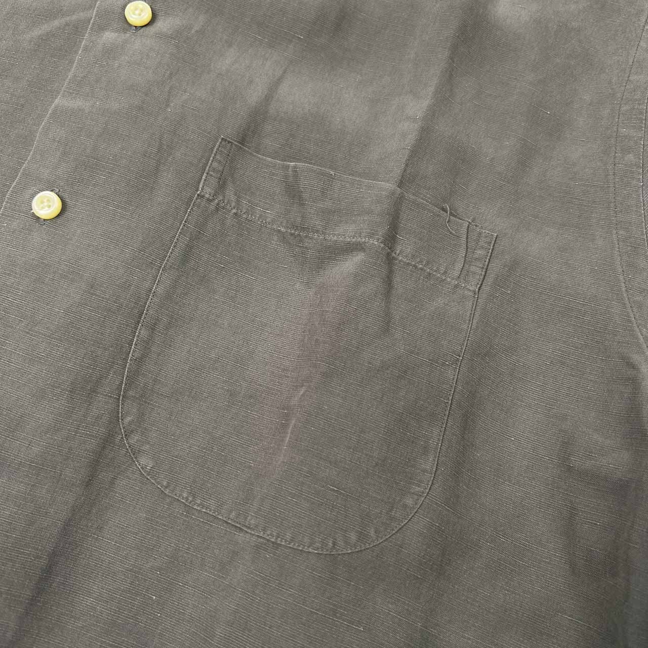 90s LAND'S END ランズエンド シルク&リネン 半袖シャツ サイズ M 15-15 1/2 /メンズ/ビンテージ