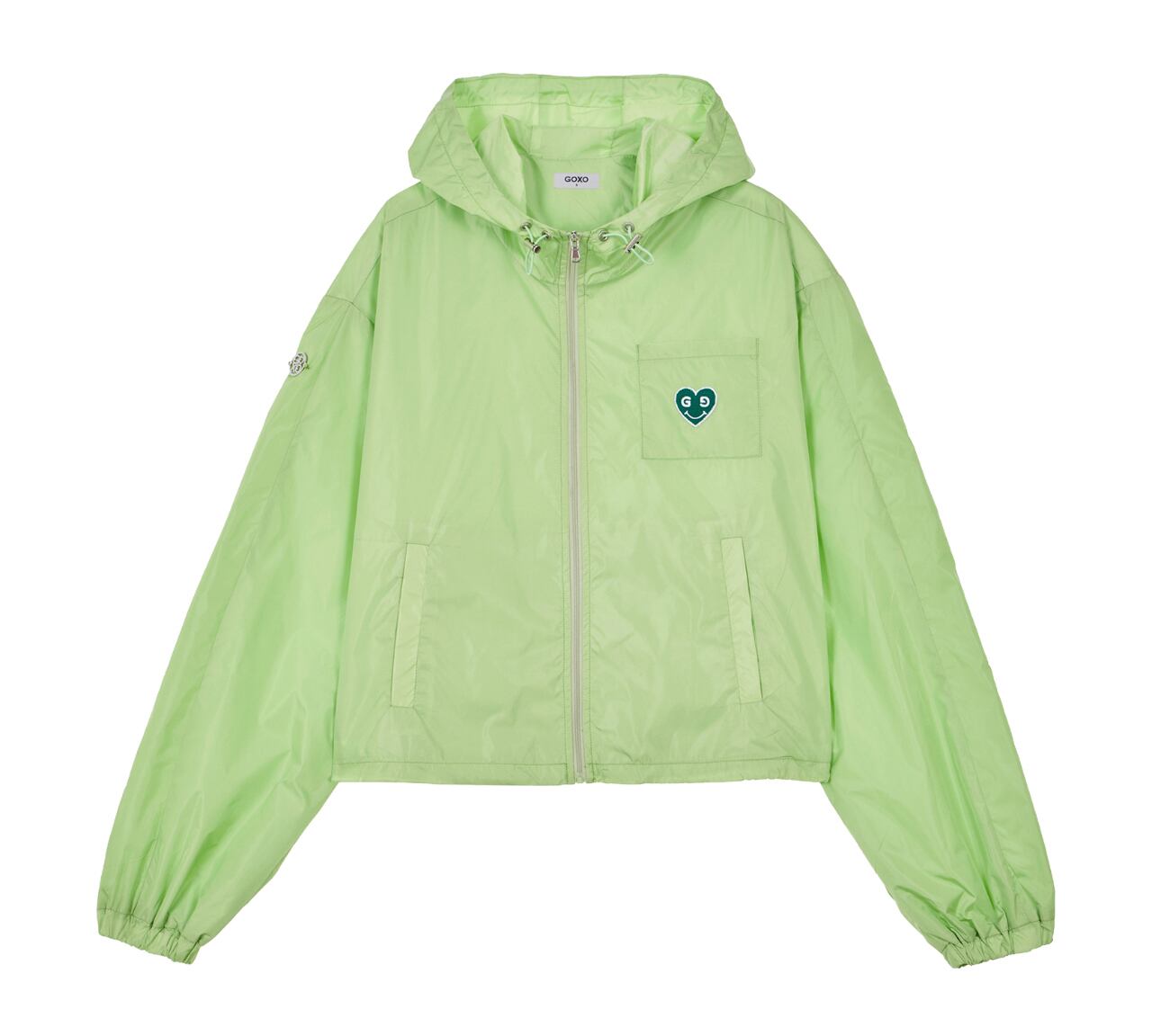 GOXO ゴーエックスオー グリーンハートフードウインドブレーカー