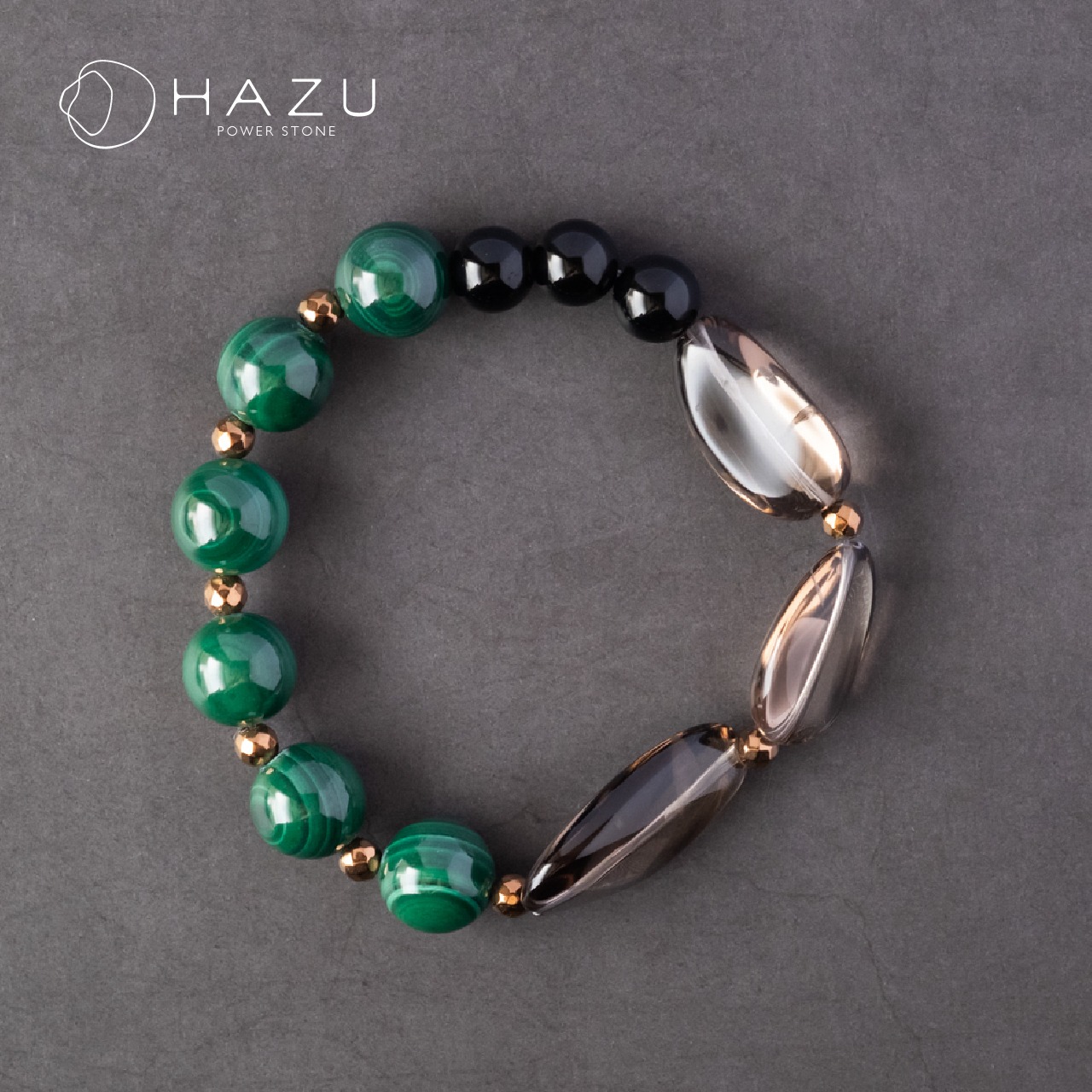 【再販】悪気邪気を跳ね返すパワフル魔除け［マラカイト／スモーキークォーツ／モリオン］