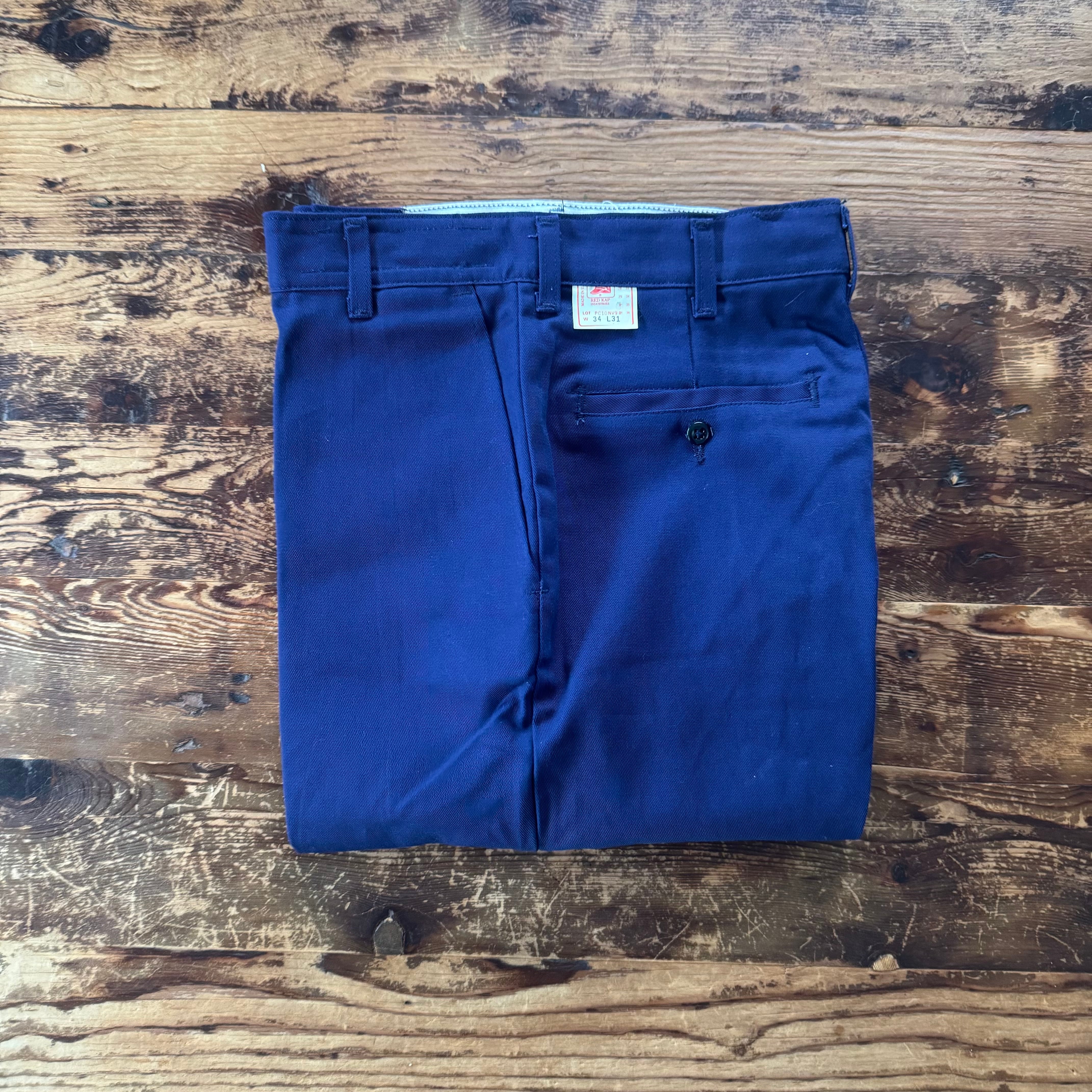 DEADSTOCK "Red Kap" Made in USA Work Pants All Cotton/ W 34