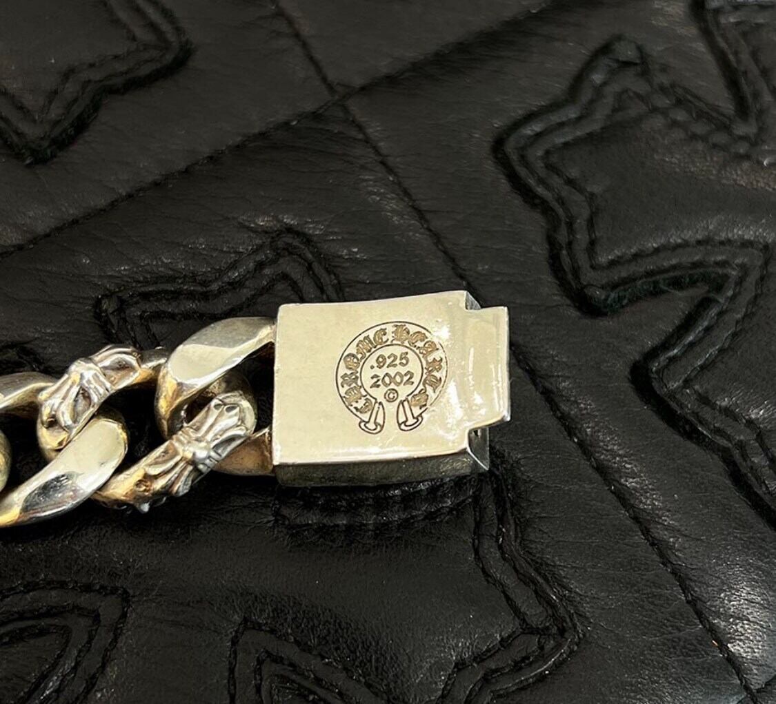 CHROME HEARTS CH Plus Fancy Chain Bracelet 15 LINK クロムハーツ CH