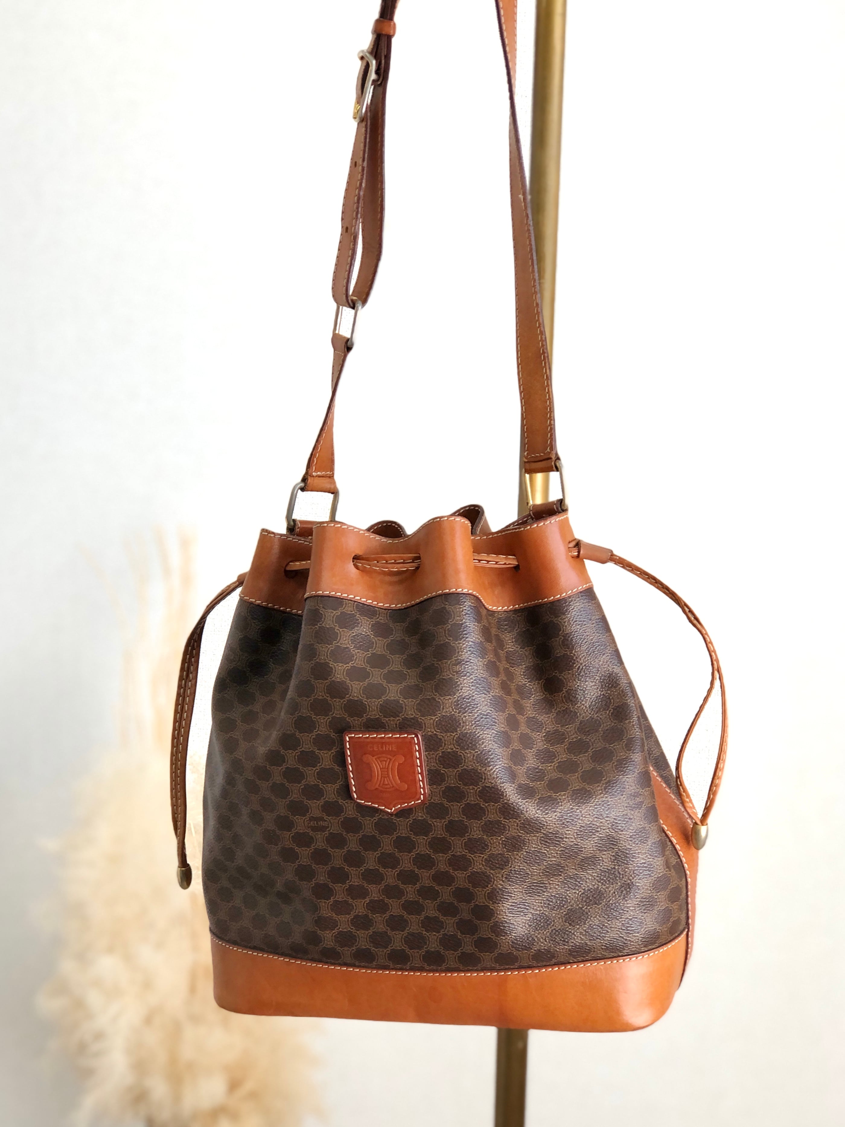 日本直送 名牌中古包 】CELINE セリーヌ マカダム ショルダーバッグ