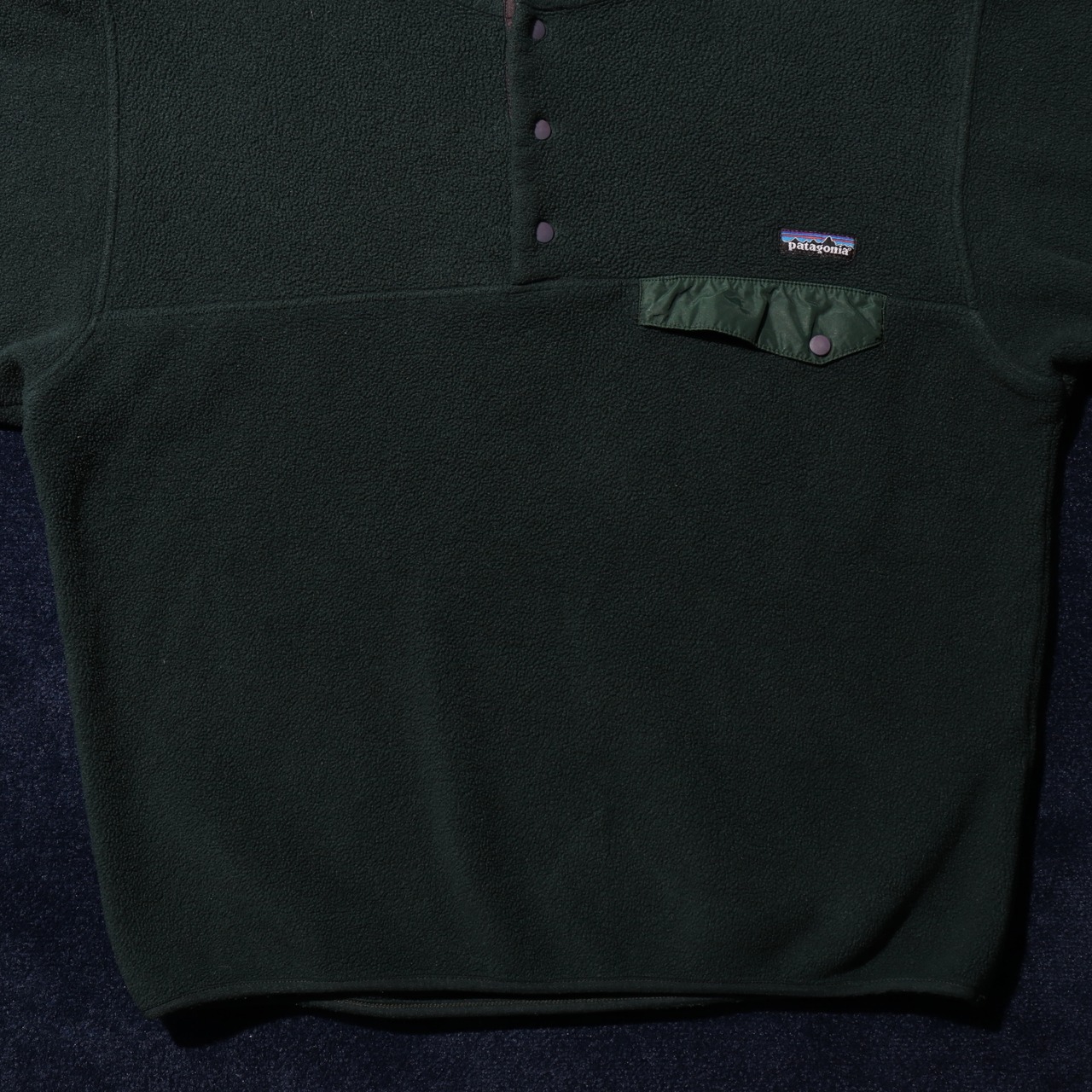 美品 M 99年 メキシコ製 ハンターグリーン 緑 シンチラスナップT Patagonia パタゴニア フリース