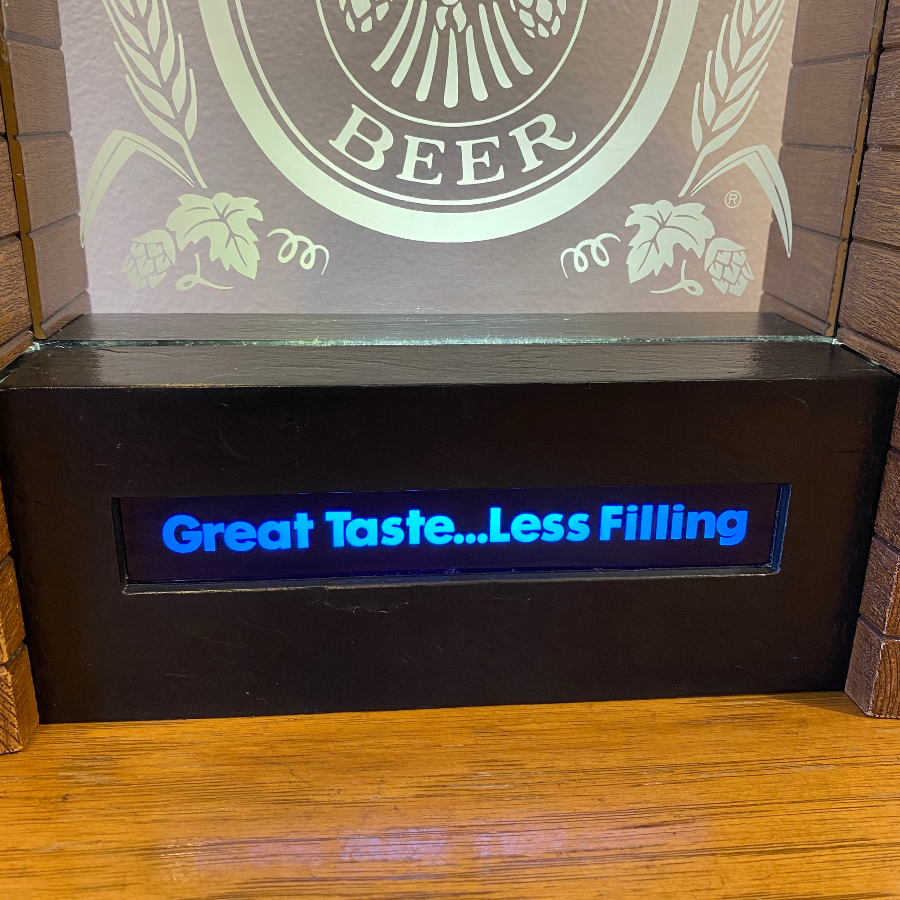 ミラービール Miller Beer 電飾 インテリアライト ミラーライトビール