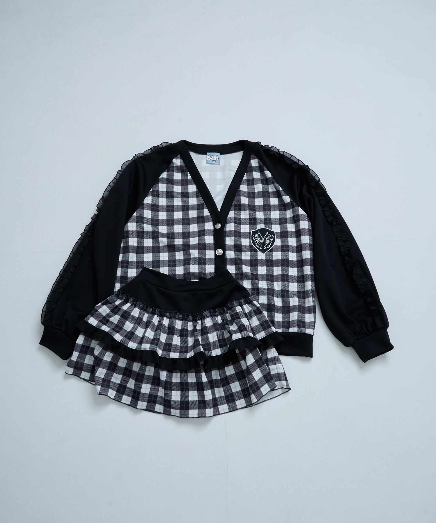 学園征服♡ジャージカーデセットアップ(ブラック) | Hauls