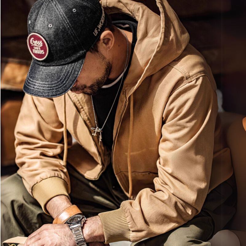 フード付きワークパーカー 3XLまで対応 A18144