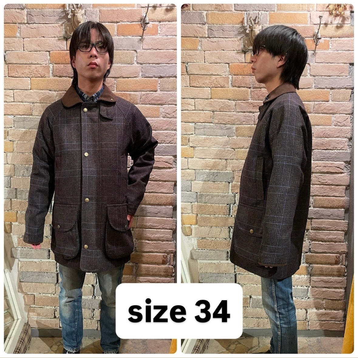 Chrysalis ｢anemone別注品｣ 4サイズ CC11 ツイードハーフコート