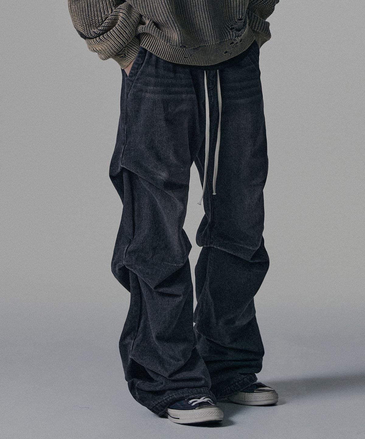 在庫少なめ！☆TXT ヨンジュン 着用！！【NOT4NERD】Shirring Wide Leg