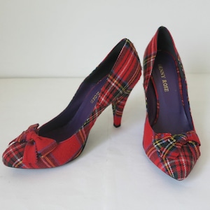 DENNY ROSE　タータンチェックパンプスITALY：DEN-0067 ¥39,000+tax