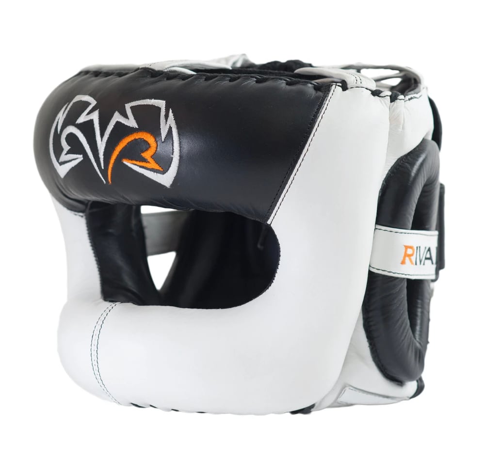 RivalライバルRHGFS3フルフェイスヘッドギア ホワイト/ブラック