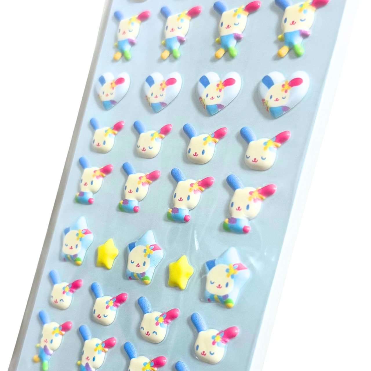 サンリオ　ウサハナ　ぷちましゅまろシール/ブルー - 3