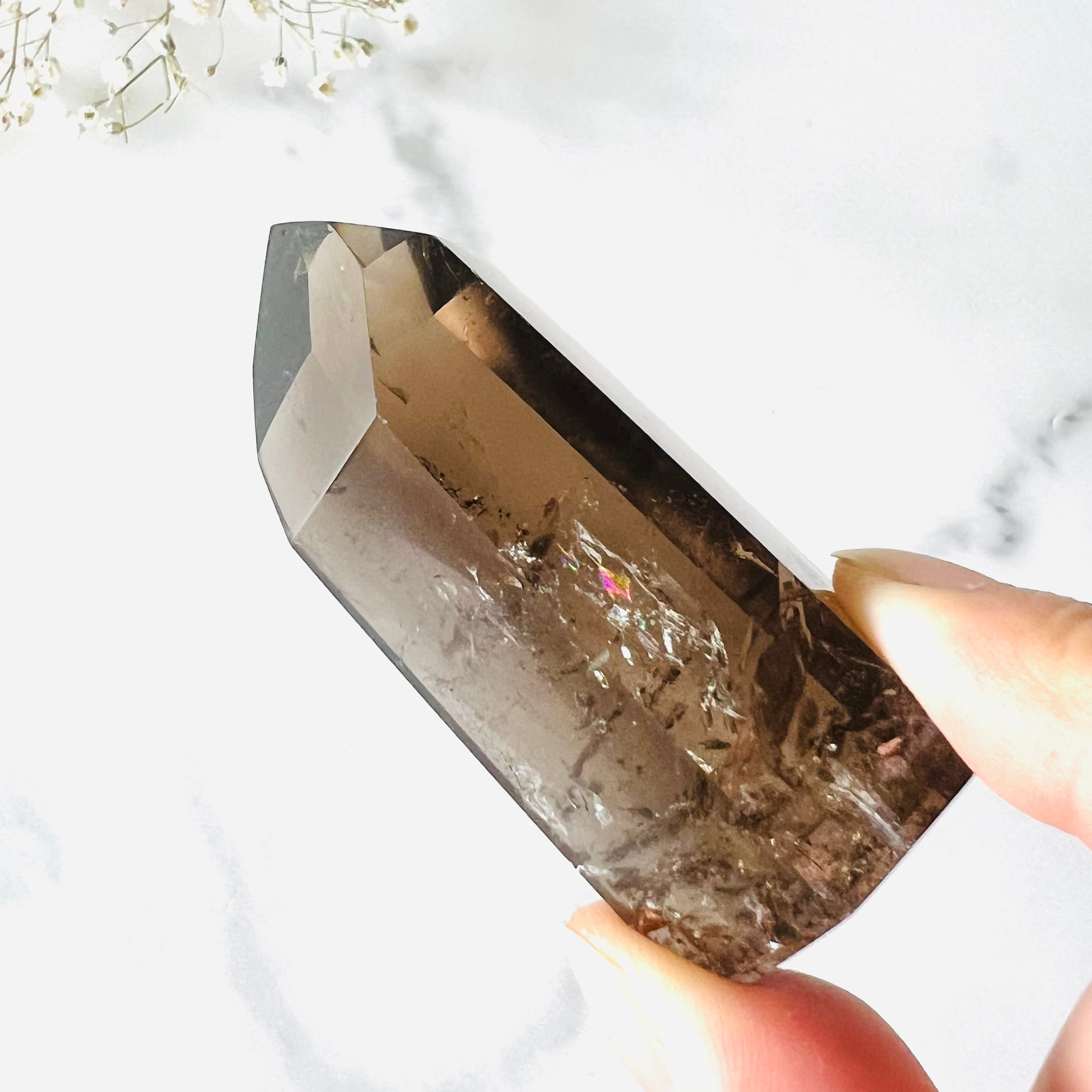 ブラジルバイーア州産 スモーキークォーツポイント | Mt.Sophia 天然石