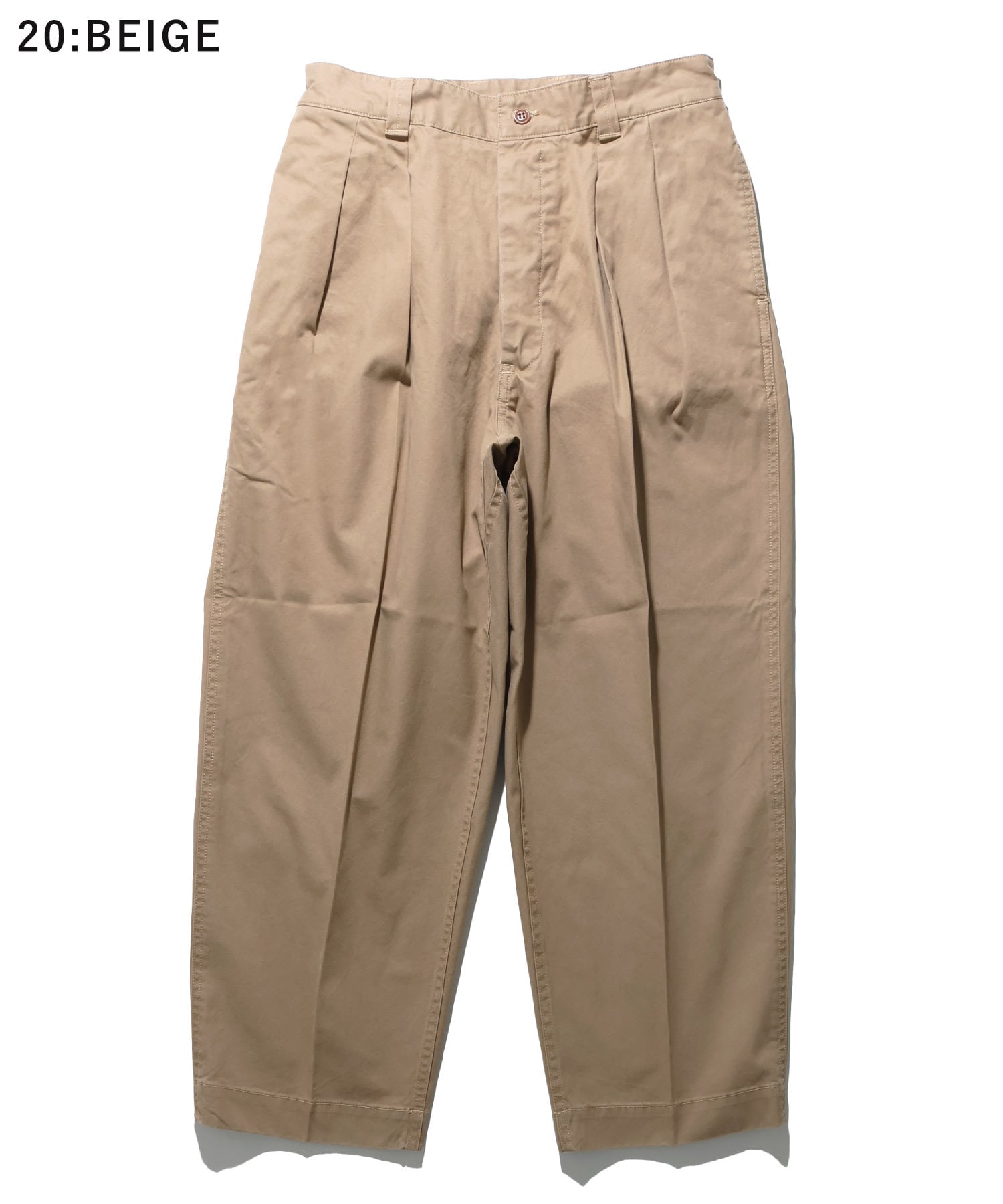 吉*家様 シークエル 25SS ベージュ チノパン 新品 M M52 FRENCH CHINO USED WASH M52 フレンチ チノ パンツ ユーズド