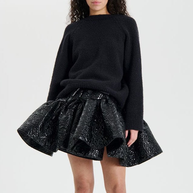 CECILIE BAHNSEN ODALIS JUMPER BLACK | SAKAN LES YEUX