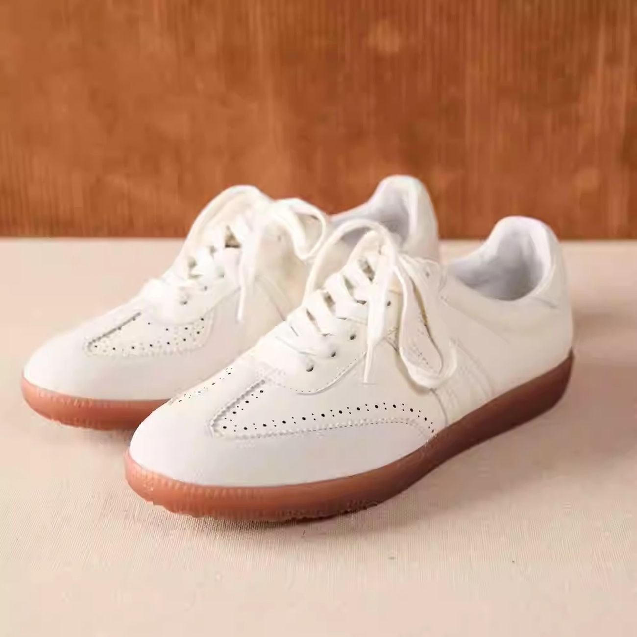 ホワイト レザー スエード ローカット スニーカー トッズ ローカット