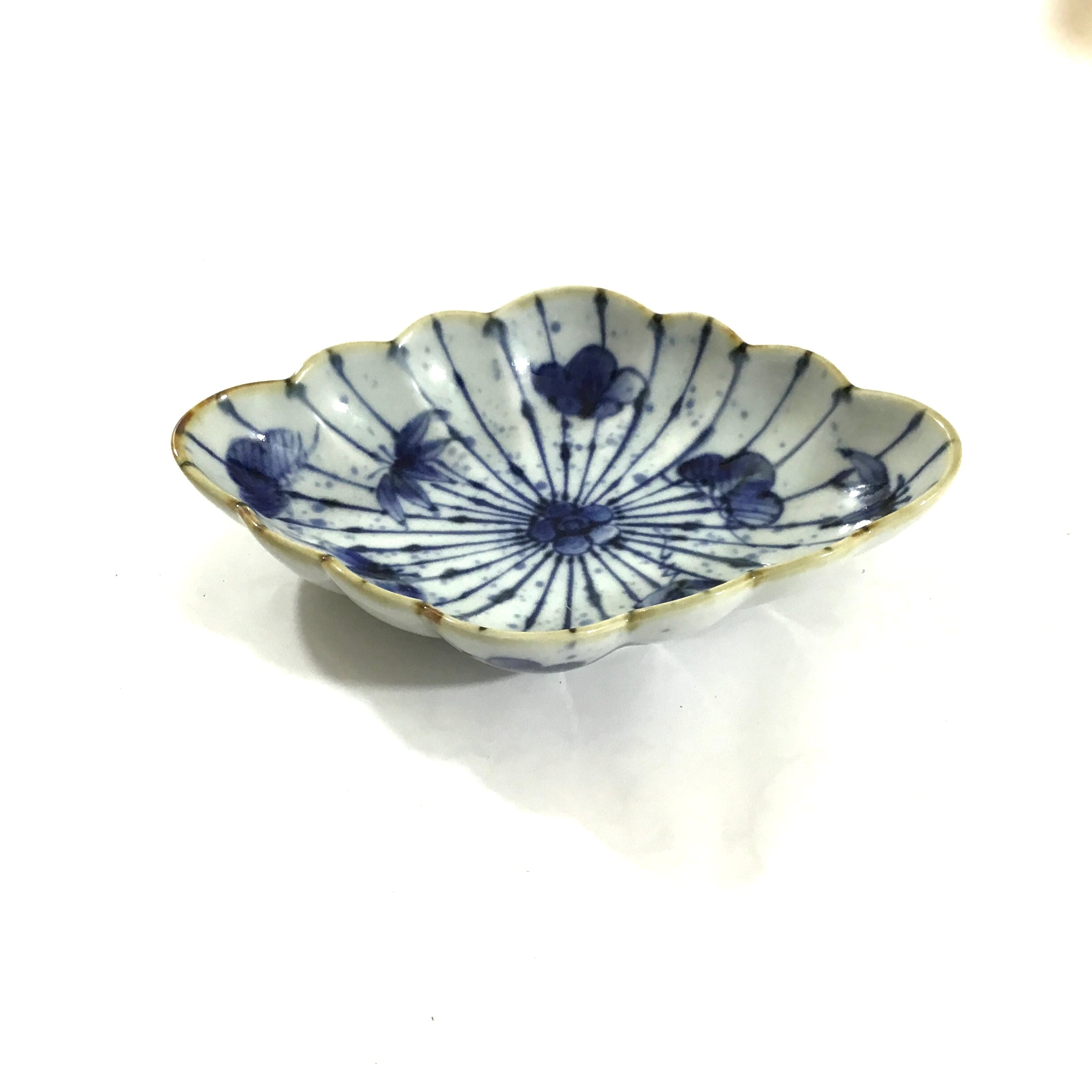 たち吉　青嵐　未使用　大皿と取皿５枚 たち吉・青嵐・中皿・5客揃・和食器・取分け皿・No.230525-40