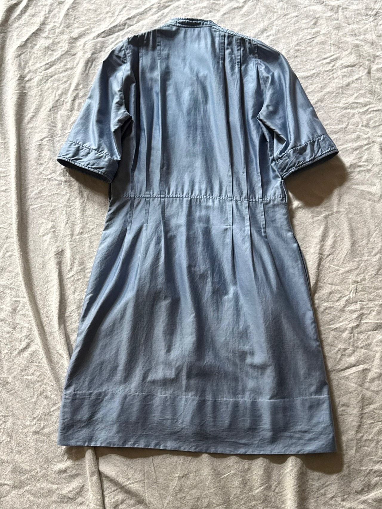 "Courrèges" 1970s Pintuck One-piece