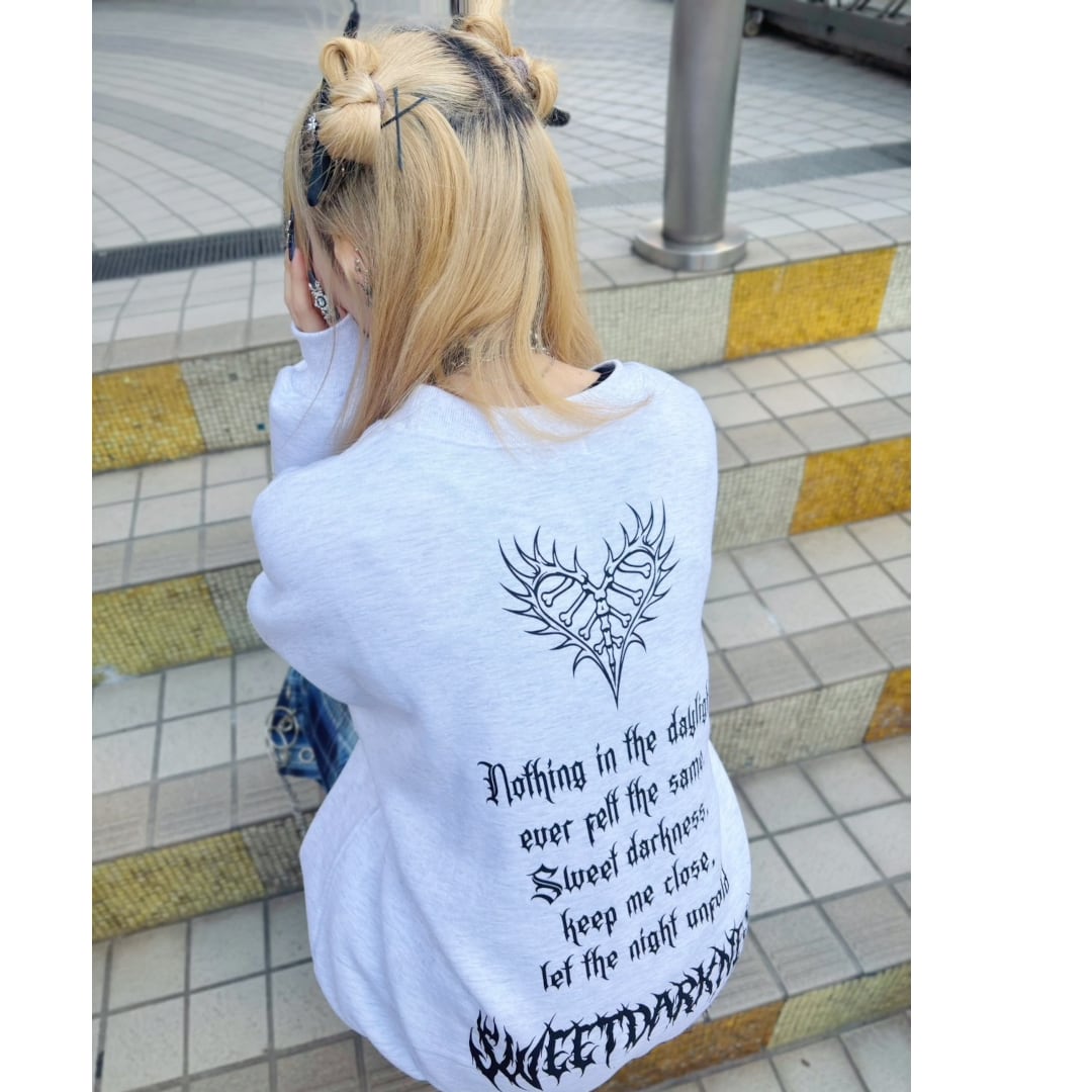 くーちゃんスエット トレーナー スウェット グランジ加工 クルーネック / Grunge Crewneck