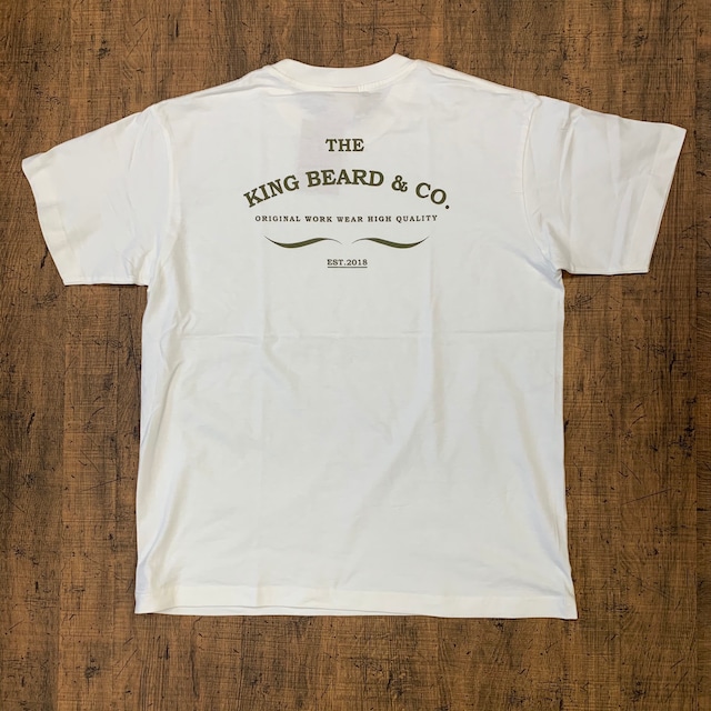 THE KING BEARD LOGO T SHIRT organic cotton