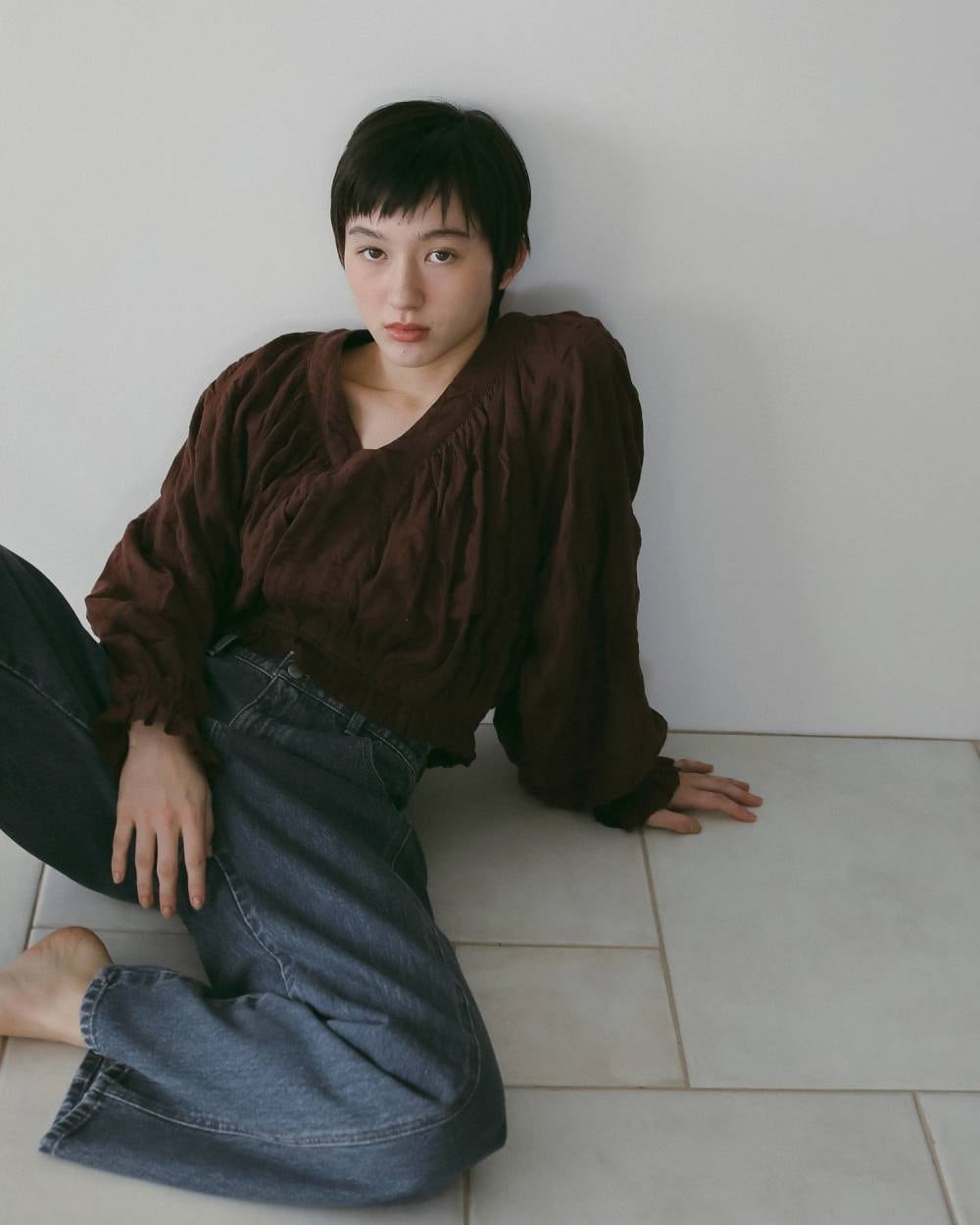 anuke 】Gather Volume Blouse | valance 福井｜レディース セレクト