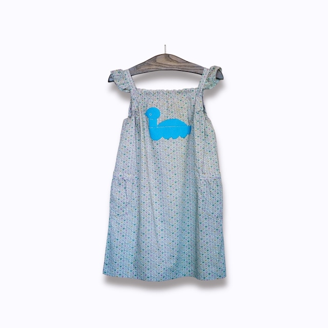 〈 mina perhonen 24SS 〉 sea birds / ワンピース / ACS3405P / blue / 110