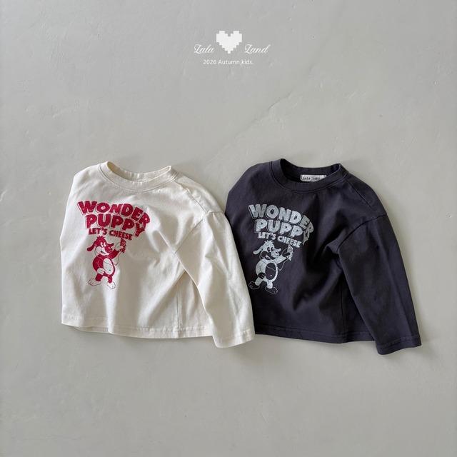 selfir puppy tee【lalaland】※9月下旬〜10月上旬発送予定