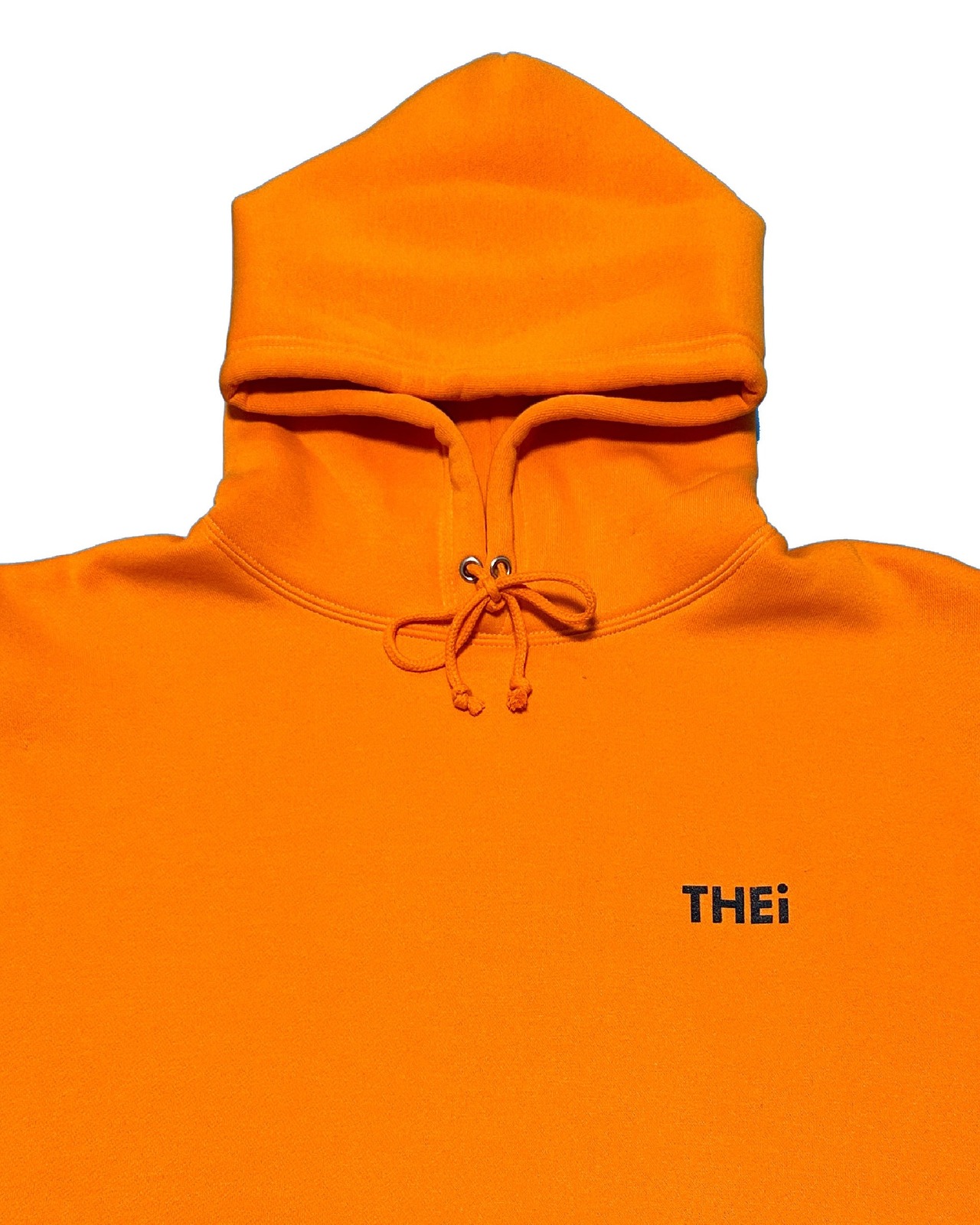 BASIC ONE POINT SWEAT HOODIE - ORANGE