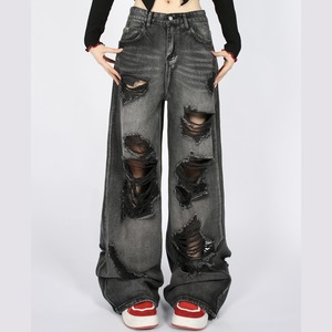 ダメージオーバーワイドパンツ　1313