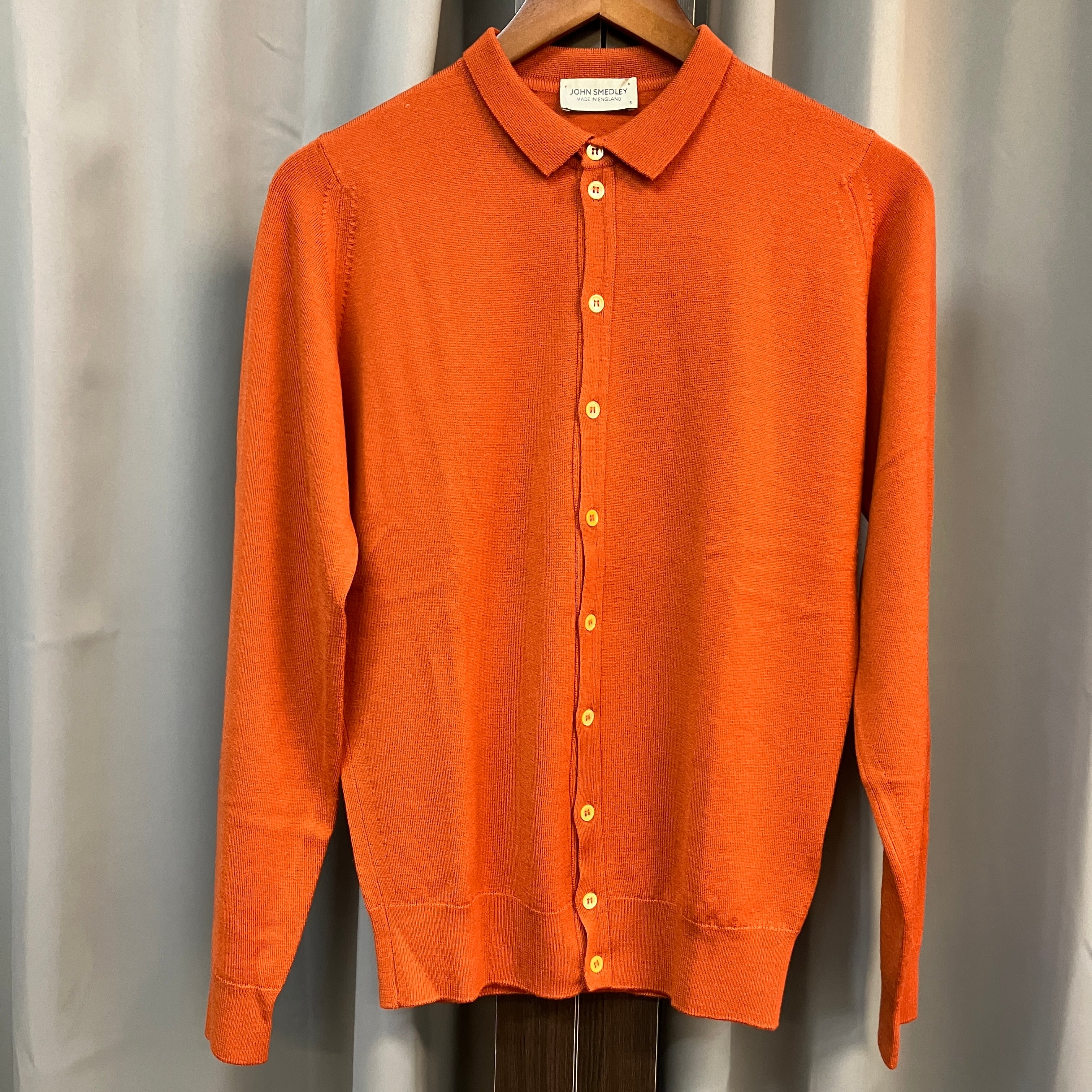 JOHN SMEDLEY 赤 カーディガン S