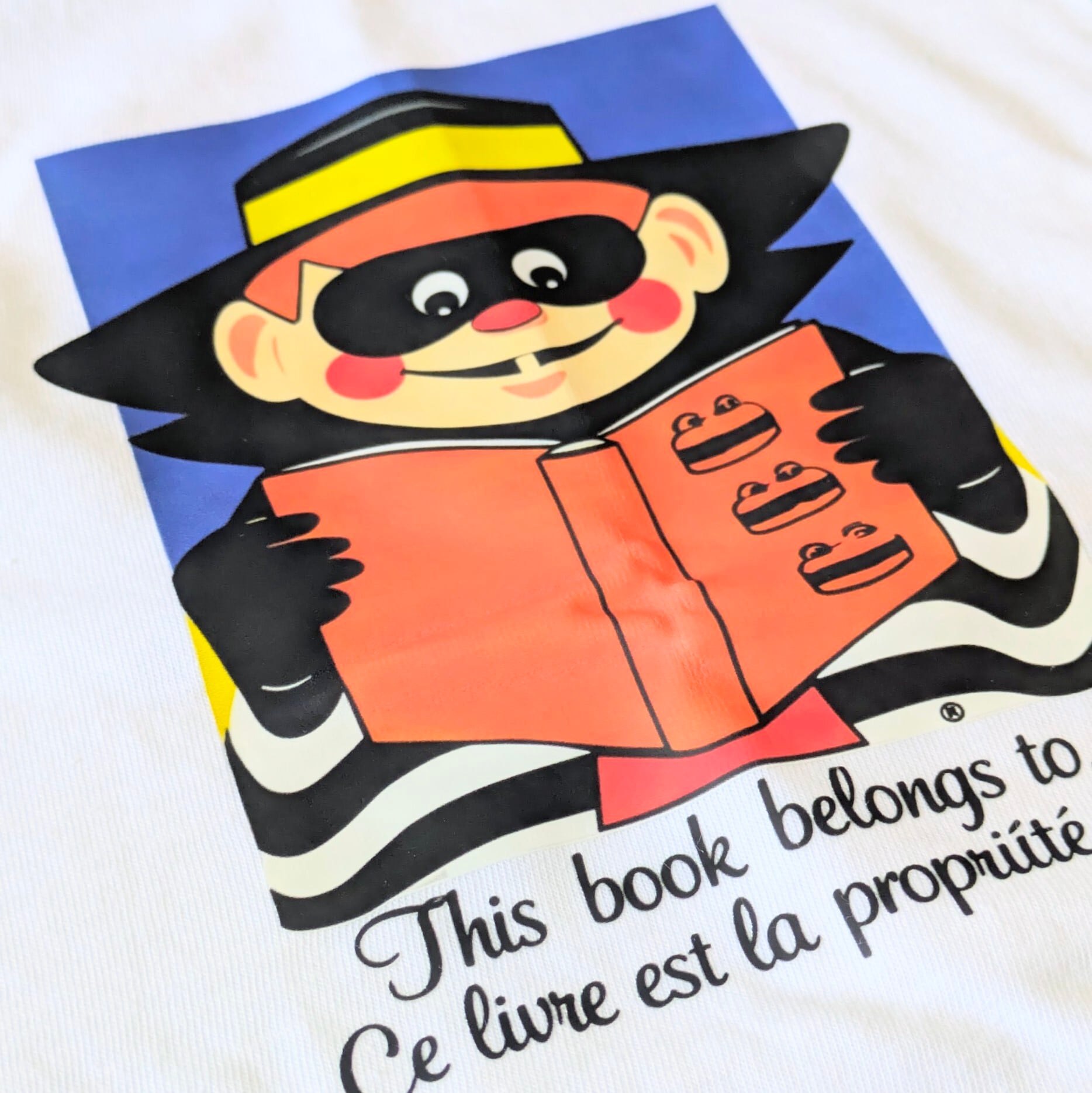 McDonald's ( マクドナルド )】『 this book〜 』Tシャツ / ロナルド