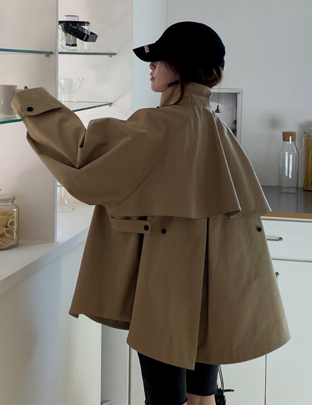 【新作5%OFF・3日間】Merci Half Trench-Coat_2colors