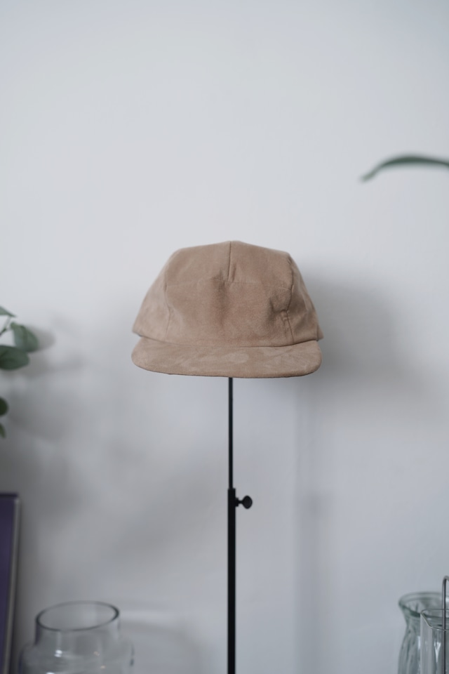 ETHOSENS leather cap beige