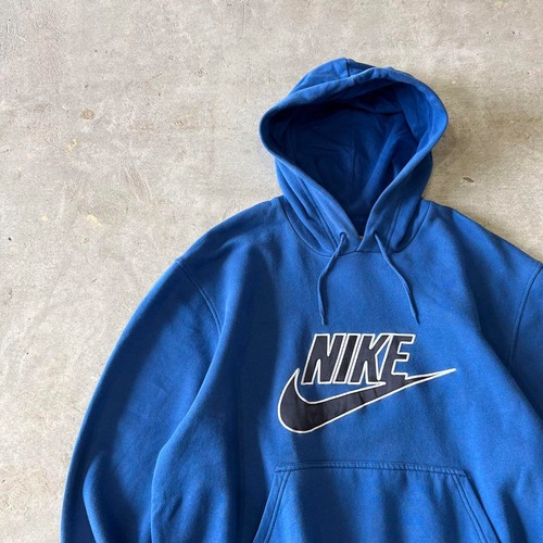 NIKE / embroidery swoosh hoodie size L