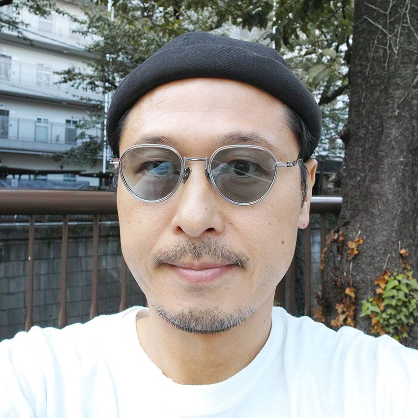 Lunetta BADA / 74/02 / 1641 GUN・WHITE GOLD - BLUE GREY lenses